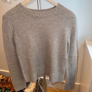 NakedCashmere Light Gray Crew Neck Sweater
